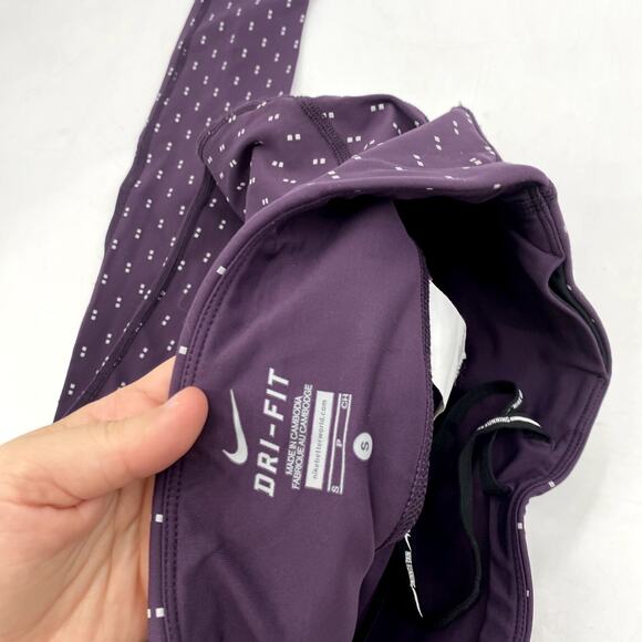 Nike Purple Reflective Spotted Leggings - Picture 5 of 5